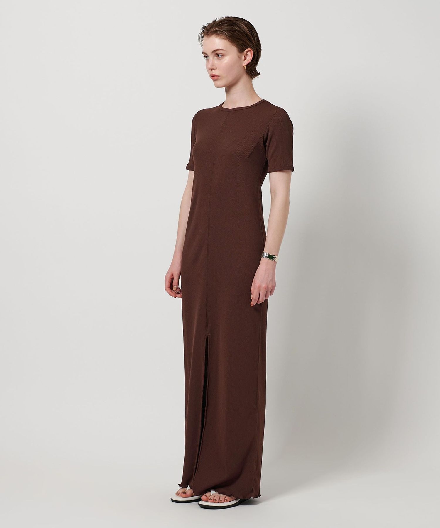 BEAUTY&amp;YOUTH UNITED ARROWS - LISA　BEAUTY AND YOUTH ロングニットワンピースとパンツ スカーフコンビ ニット ワンピース