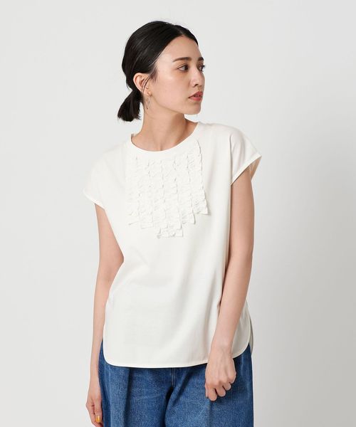 BEAUTY&YOUTH/フリル ノースリーブプルオーバー ―ウォッシャブル―/Tシャツ / カットソー