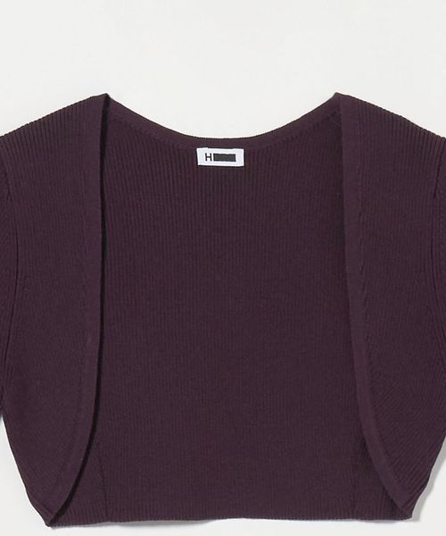 ＜H＞TCリブショートカーディガン BEAUTY&YOUTH UNITED ARROWS（ビューティーアンドユース