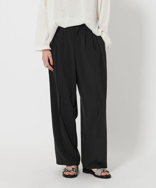 BEAUTY&YOUTH/【Wardrobe DAILY MINIMAL】ランダムタック テーパードパンツ ―ウォッシャブル―/スラックス
