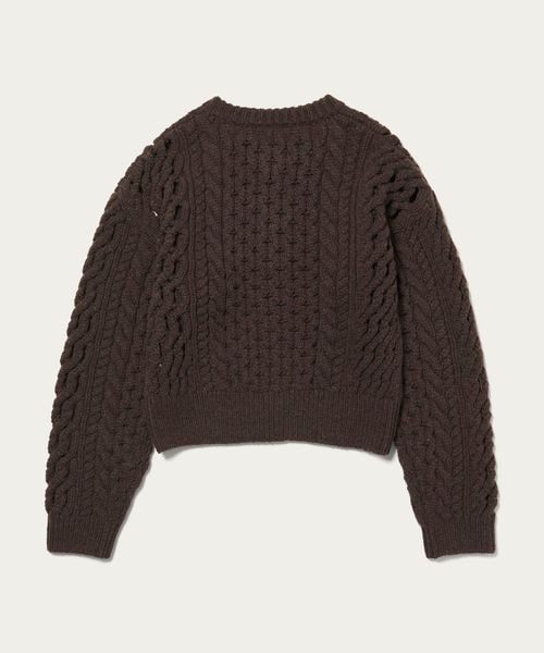 H＞ケーブル カーディガン