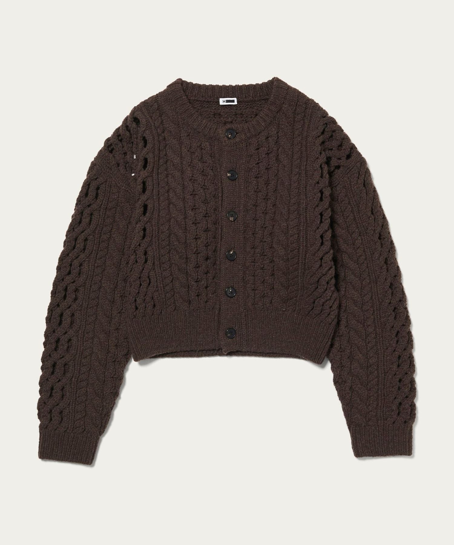 S*B様 ユナイテッドアローズ ケーブルニットカーディガン XL ブラウン BEAUTY&YOUTH UNITED ARROWS（ビューティーアンドユース