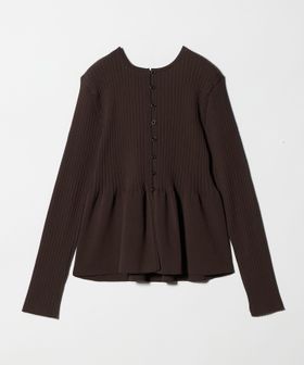 BEAUTY&YOUTH/【WEB限定 Wardrobe DAILY MINIMAL】ペプラム2WAY リブニットプルオーバー ウォッシャブル/ニット / セーター