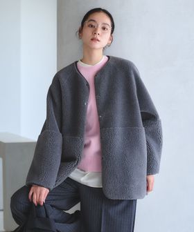 BEAUTY&YOUTH/【WEB限定】ボア×フェイクムートン リバーシブルジャケット /その他コート / ブルゾン