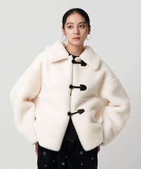 BEAUTY&YOUTH/【WEB限定】ボア×フェイクムートン ループボタンジャケット 2WAY/その他コート / ブルゾン