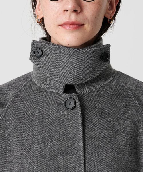 美品 ユナイテッドアローズ ステンカラーコート 着丈105cm リバーシブル M ステンカラーコートが両A面どクラシックで1面あたり1万2100円