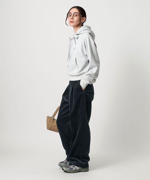 コーデュロイ ワイドストレートパンツ