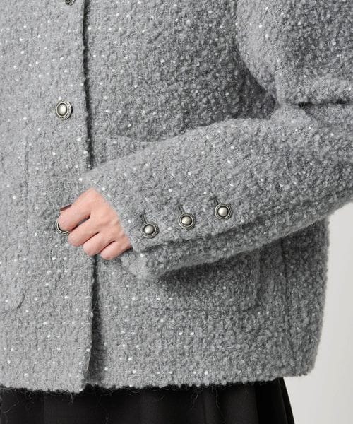 【未使用品】MARW UNITED ARROWS ノーカラージャケット グレー ノーカラージャケット（グレー）｜ユナイテッドアローズ公式通販