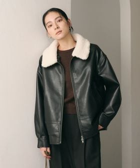 BEAUTY&YOUTH/【WEB限定】レザーライク 2WAYブルゾン/その他コート / ブルゾン