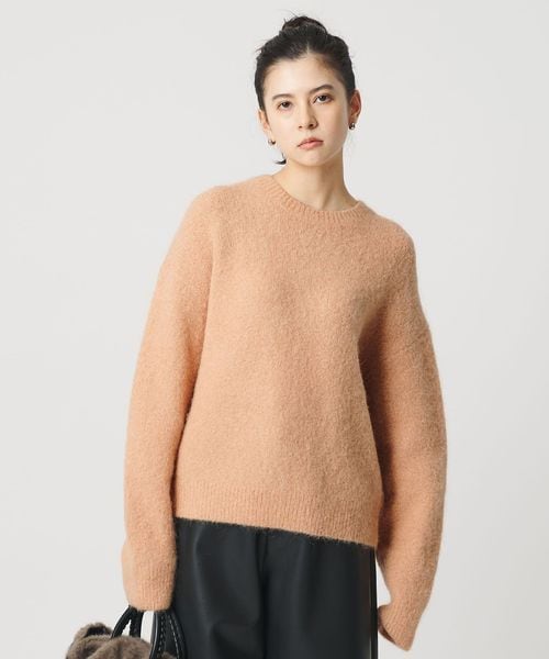 BEAUTY&YOUTH/アルパカブレンド シャギー ニットプルオーバー/ニット / セーター