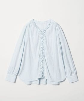 BEAUTY&YOUTH/【WEB限定 Wardrobe DAILY MINIMAL】ラッフル Vネックブラウス ウォッシャブル/シャツ / ブラウス