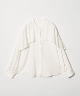 BEAUTY&YOUTH/【WEB限定 Wardrobe DAILY MINIMAL】フリルレイヤーブラウス ウォッシャブル/シャツ / ブラウス