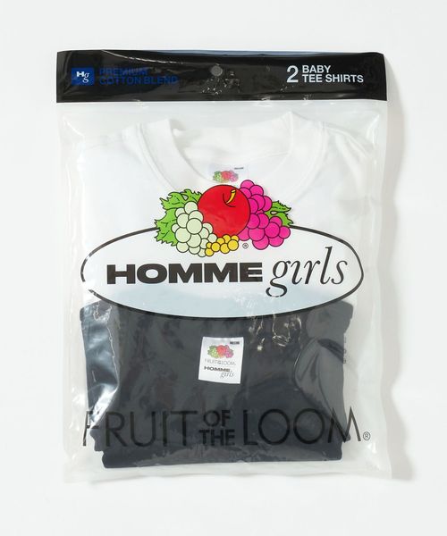 HOMME GIRLS/＜HOMME GIRLS × FRUIT OF THE LOOM＞BABY T―SHIRT 2―PACK/Tシャツ/Tシャツ / カットソー