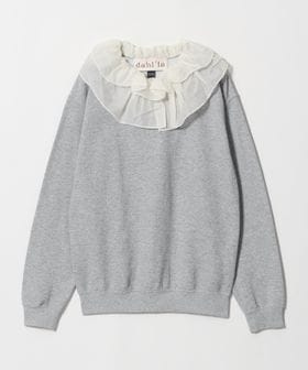 dahl'ia/【WEB限定】＜dahl’ia＞リメイク フリルカラー スウェット/Tシャツ / カットソー