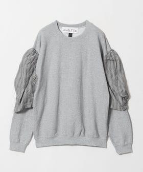 dahl'ia/【WEB限定】＜dahl’ia＞リメイク パワーショルダー スウェット/Tシャツ / カットソー