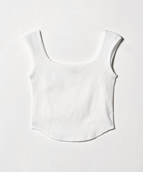 H BEAUTY&YOUTH/＜H＞トリコットリブ フレンチスリーブ カットソー/Tシャツ / カットソー