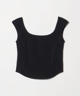 H BEAUTY&YOUTH/＜H＞トリコットリブ フレンチスリーブ カットソー/Tシャツ / カットソー