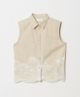 calm Line/【別注】＜calm Line＞レース ノースリーブ ブラウス/シャツ / ブラウス