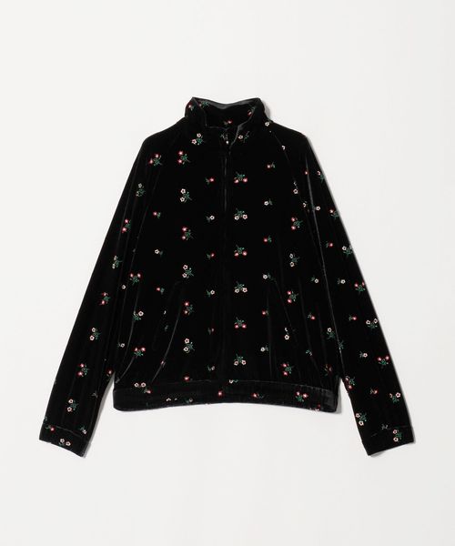 TICCA/＜TICCA＞VELOUR FLOWER EMBROIDERY TRACK JACKET/ブルゾン/その他コート / ブルゾン
