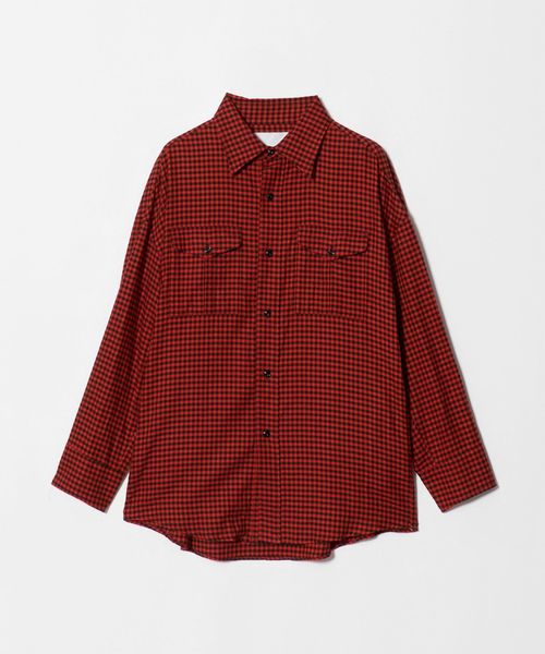 TICCA/＜TICCA＞FLANNEL SHIRT BLOUSON/ブルゾン/シャツ / ブラウス
