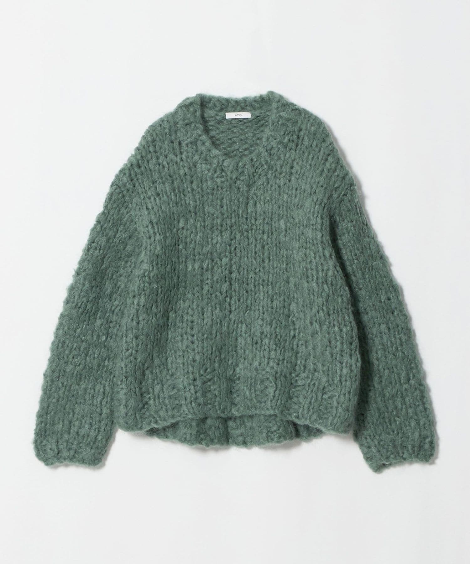 ATON＞OVERSIZED KNIT PULLOVER/ニット