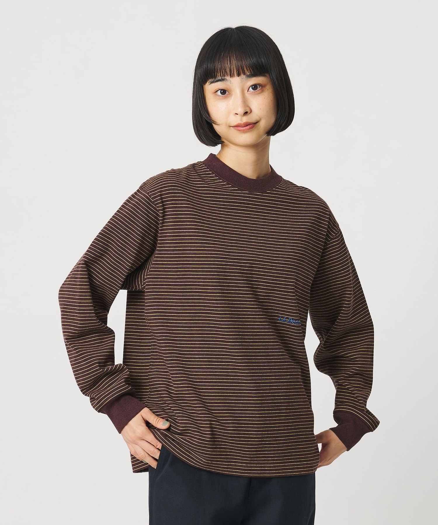 L.L.Bean＞ユニオン ストライプ ロングスリーブTシャツ