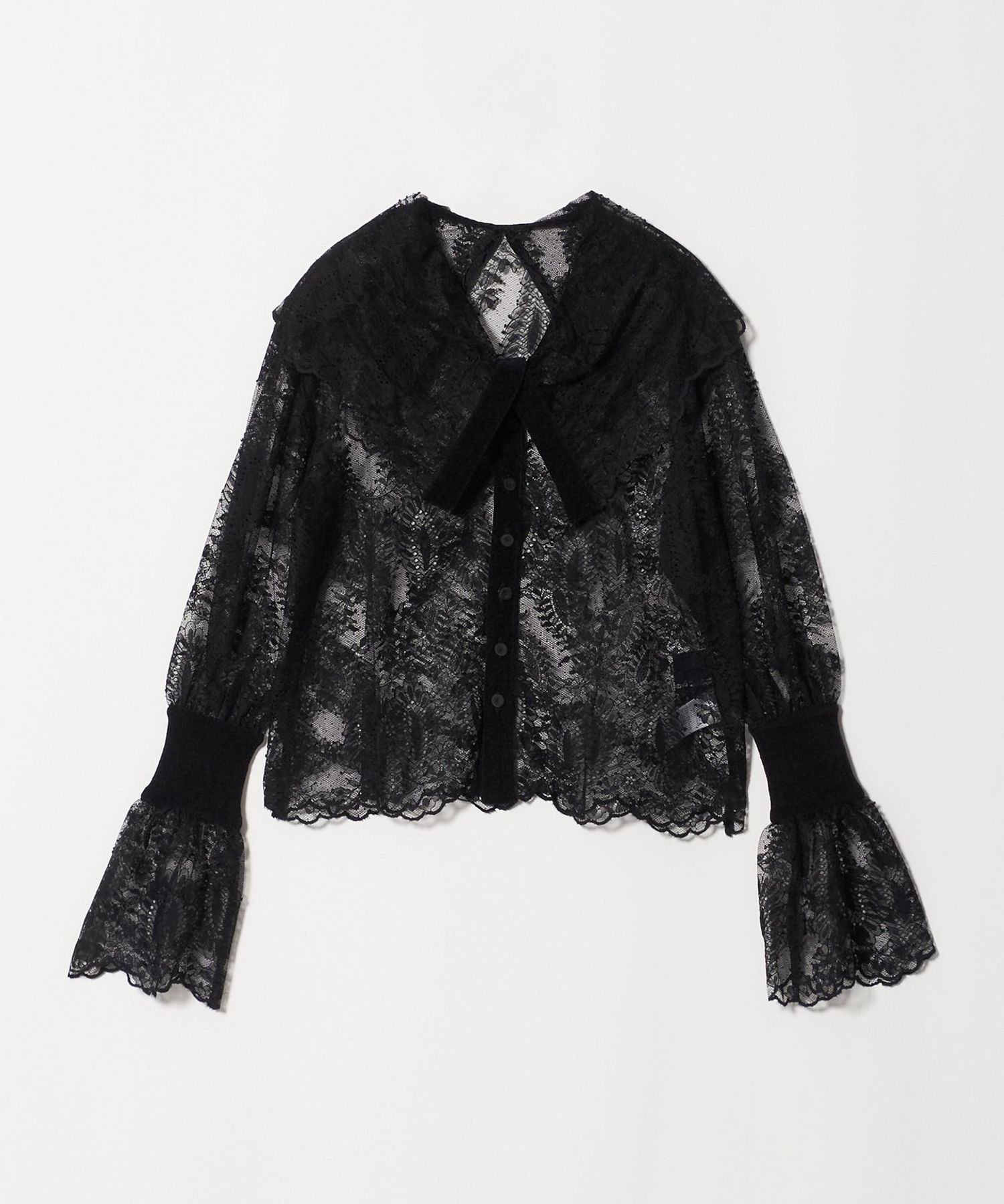 boussole＞LACE 2WAY PULLOVER/ブラウス