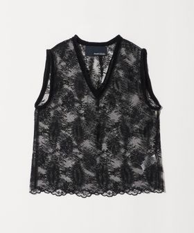 Boussole/＜boussole＞LACE NO SLEEVE TOP/トップス/その他トップス