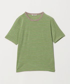 AURALEE/＜AURALEE＞ウール ストライプ ショートスリーブ Tシャツ/Tシャツ / カットソー