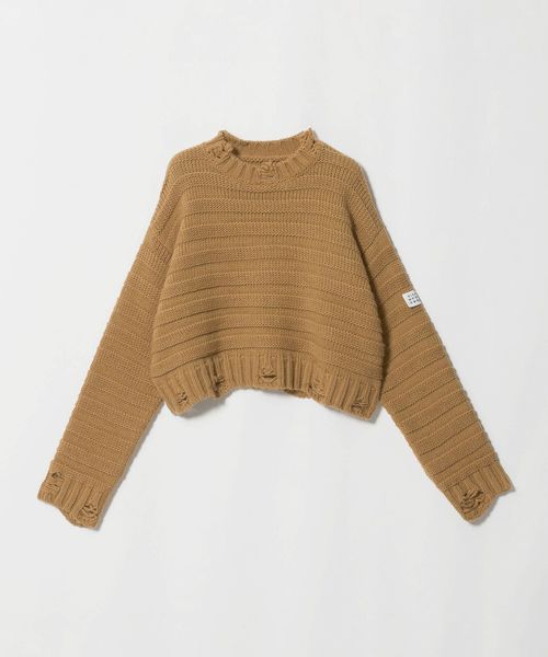 MM6 Maison Margiela/＜MM6 Maison Margiela＞リブ クルーネック ニットプルオーバー/ニット / セーター