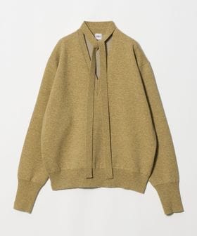 BOWTE/＜BOWTE＞WOOL CASH MELANGE BOW TIE V―NECK KNIT/ニット/ニット / セーター