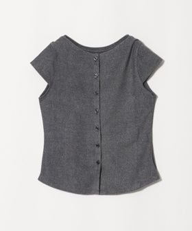 BEAUTY&YOUTH/ポリエステルコットン 2WAY キャップスリーブ トップス/Tシャツ / カットソー