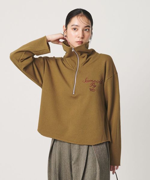 AMERICANA/【別注】＜Americana＞ハーフジップ スウェット プルオーバー/Tシャツ / カットソー