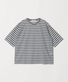 BEAUTY&YOUTH/コットンポリエステル シアーボーダー Tシャツ/Tシャツ / カットソー