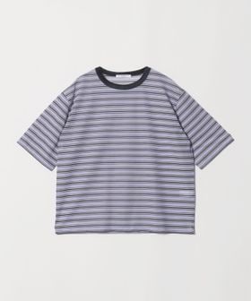 BEAUTY&YOUTH/コットンポリエステル シアーボーダー Tシャツ/Tシャツ / カットソー