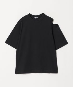 H BEAUTY&YOUTH/＜H＞コットン ハイゲージ スリットＴシャツ/Tシャツ / カットソー