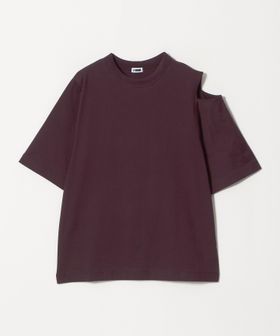 H BEAUTY&YOUTH/＜H＞コットン ハイゲージ スリットＴシャツ/Tシャツ / カットソー