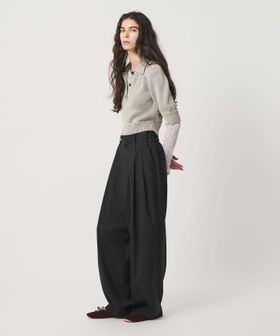 H BEAUTY&YOUTH/＜H＞トロピカルクロス ワイド テーパードパンツ/その他パンツ