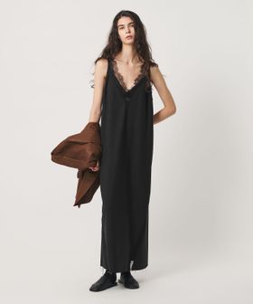 H BEAUTY&YOUTH/＜H＞レースドッキング Vネックドレス/ワンピース