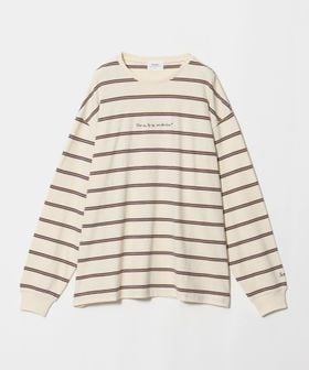 Samplee/＜Samplee＞ボーダー ロングスリーブ Tシャツ/Tシャツ / カットソー
