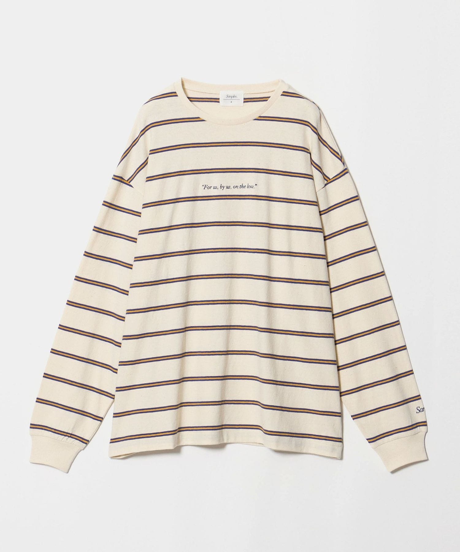 Samplee＞ボーダー ロングスリーブ Tシャツ