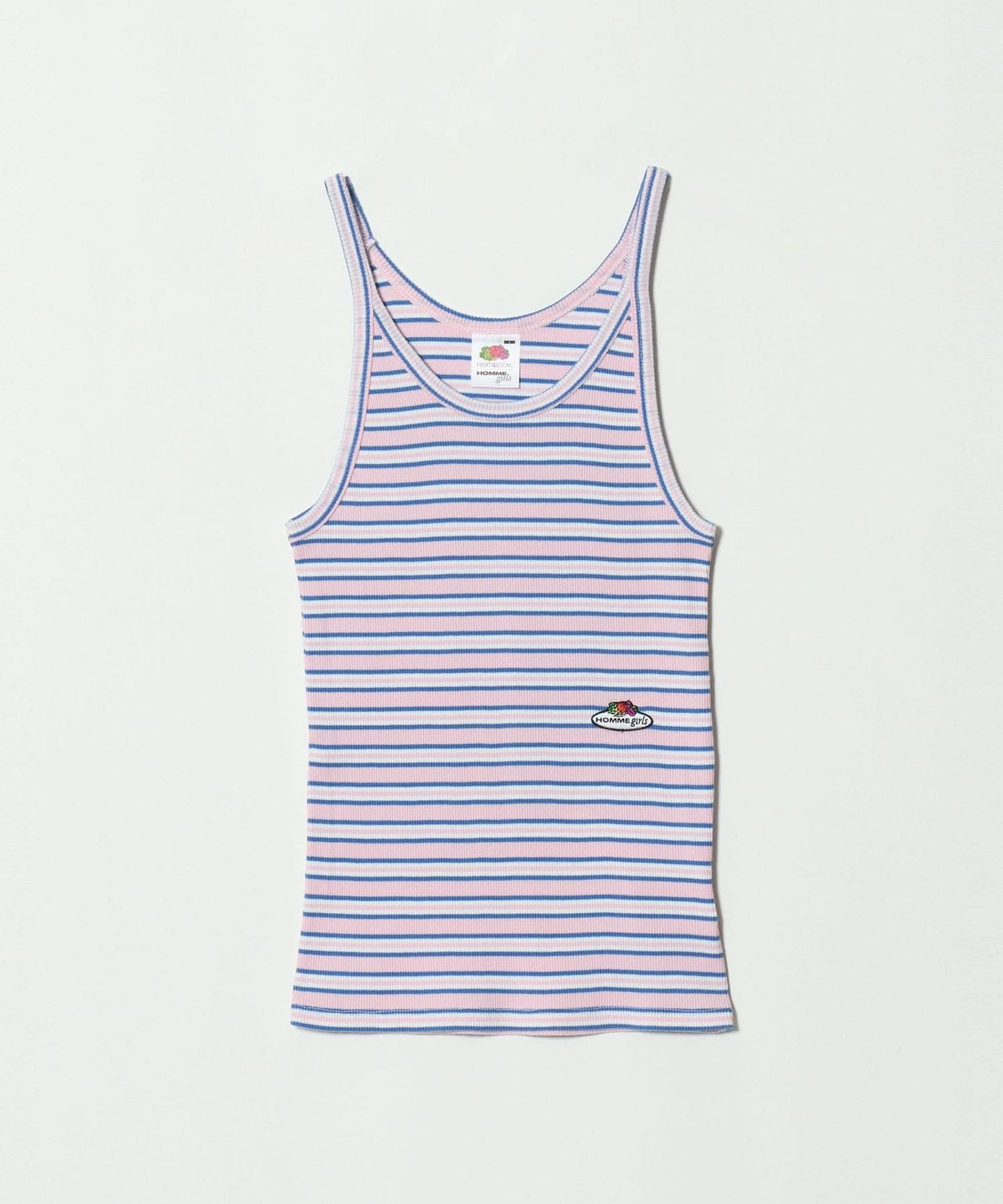 HOMME GIRLS × FRUIT OF THE LOOM＞STRIPED CAMI TANK TOP/タンクトップ
