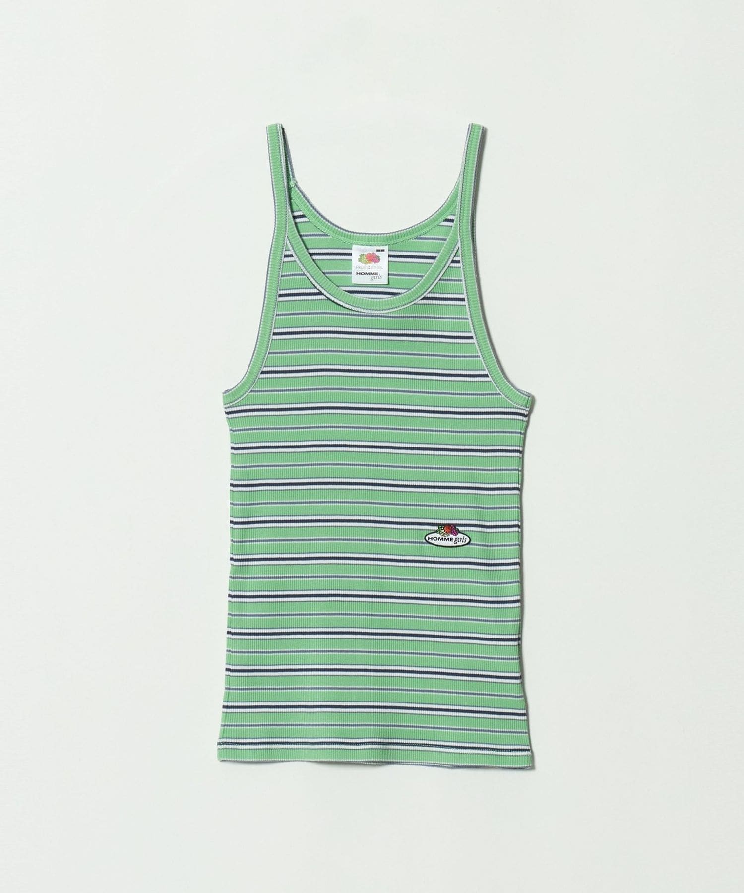 HOMME GIRLS × FRUIT OF THE LOOM＞STRIPED CAMI TANK TOP/タンクトップ