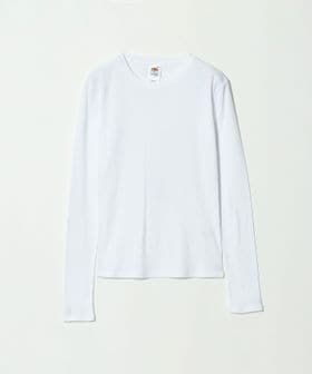 HOMME GIRLS/＜HOMME GIRLS × FRUIT OF THE LOOM＞LONG SLEEVE SLIM T―SHIRT/カットソー/Tシャツ / カットソー