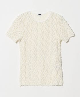 H BEAUTY&YOUTH/＜H＞コットンナイロン フラワーレース Tシャツ/Tシャツ / カットソー