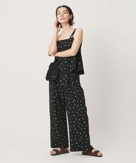 THOUSAND MILE/【WEB限定】＜THOUSAND MILE＞キャミソール＆パンツ フラワー セットアップ UVカット はっ水/オーバーオール / オールインワン