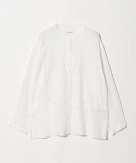 BEAUTY&YOUTH/コットンクレープ ビーズ エンブロイダリー シャツ/シャツ / ブラウス