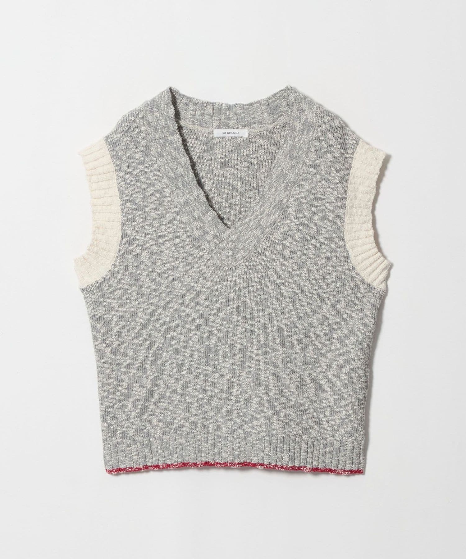 別注】＜＋81BRANCA＞Vネック ニット ベスト