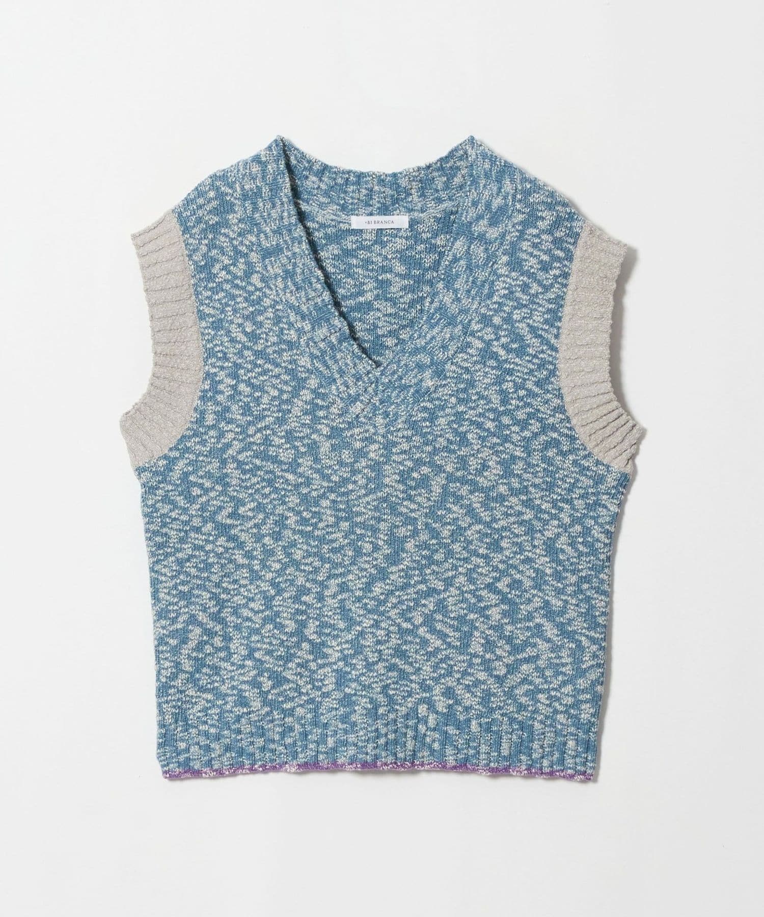 別注】＜＋81BRANCA＞Vネック ニット ベスト