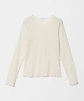 BEAUTY&YOUTH/ドット チュール ロングスリーブ カットソー/Tシャツ / カットソー